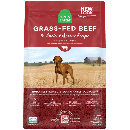 Open Farm Ancient Grains Grass Fed Beef Dog Food 22lb