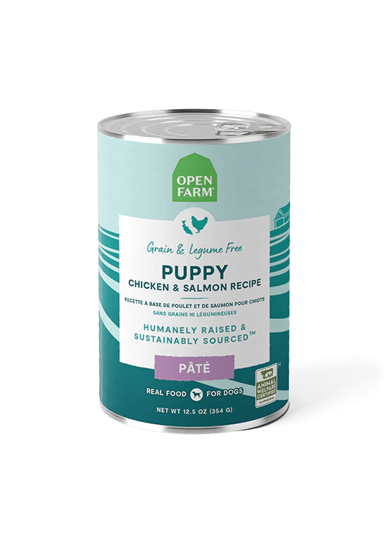 Puppy Chicken Salmon Pate Wet Dog Food Open Farm – PetToba