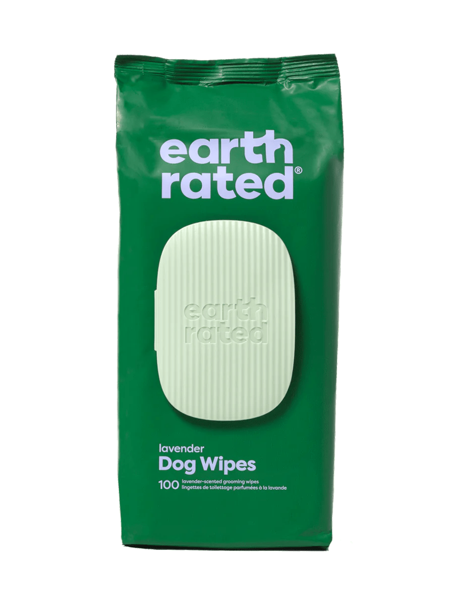 Scented Levander - Plant-Based Dog Grooming Wipes - 100CT - Earth Rated - PetToba-Earth Rated
