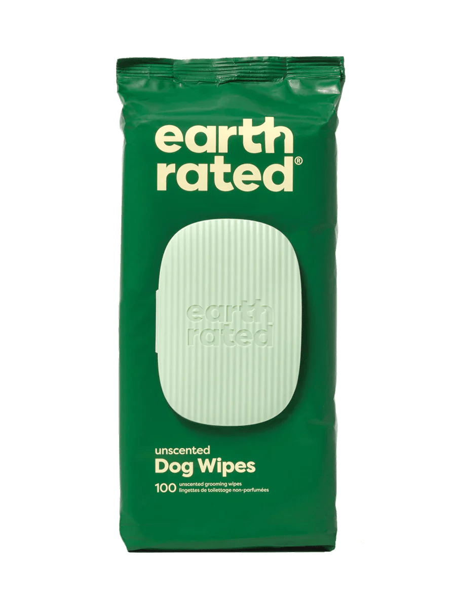 Unscented - Plant-Based Dog Grooming Wipes - 100CT - Earth Rated - PetToba-Earth Rated