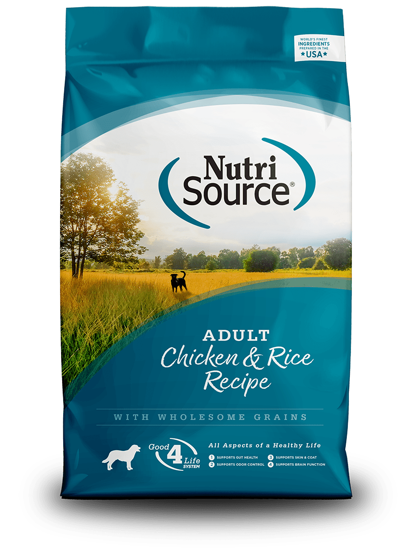 Adult Chicken & Rice Recipe - Dry Dog Food - NutriSource - PetToba-NutriSource
