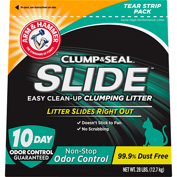 A&H Slide Clumping Litter Odour Control 12.7KG - Cat Litter - ARM & HAMMER™ - PetToba-Arm & Hammer