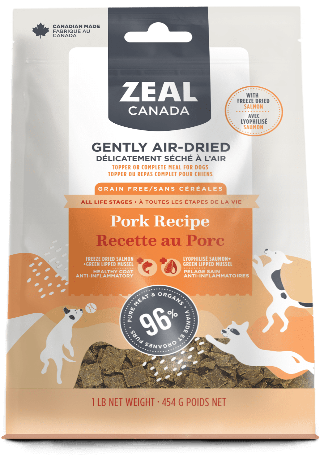 Air-Dried Pork with Freeze-Dried Salmon - Air Dried Dog Food - Zeal - PetToba-Zeal