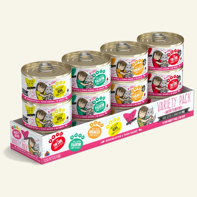 Batch 'O Besties Variety Pack Canned Cat Food (3.0 oz Can/5.5 oz Can) - B.F.F - PetToba-Best Feline Friend (B.F.F)