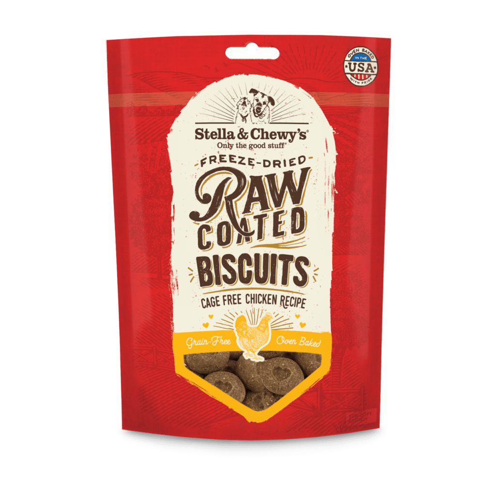 Cage-free Chicken Raw Coated Biscuits 9 oz - Freeze Dried Raw Dog Treats - Stella & Chewy's - PetToba-Stella & Chewys