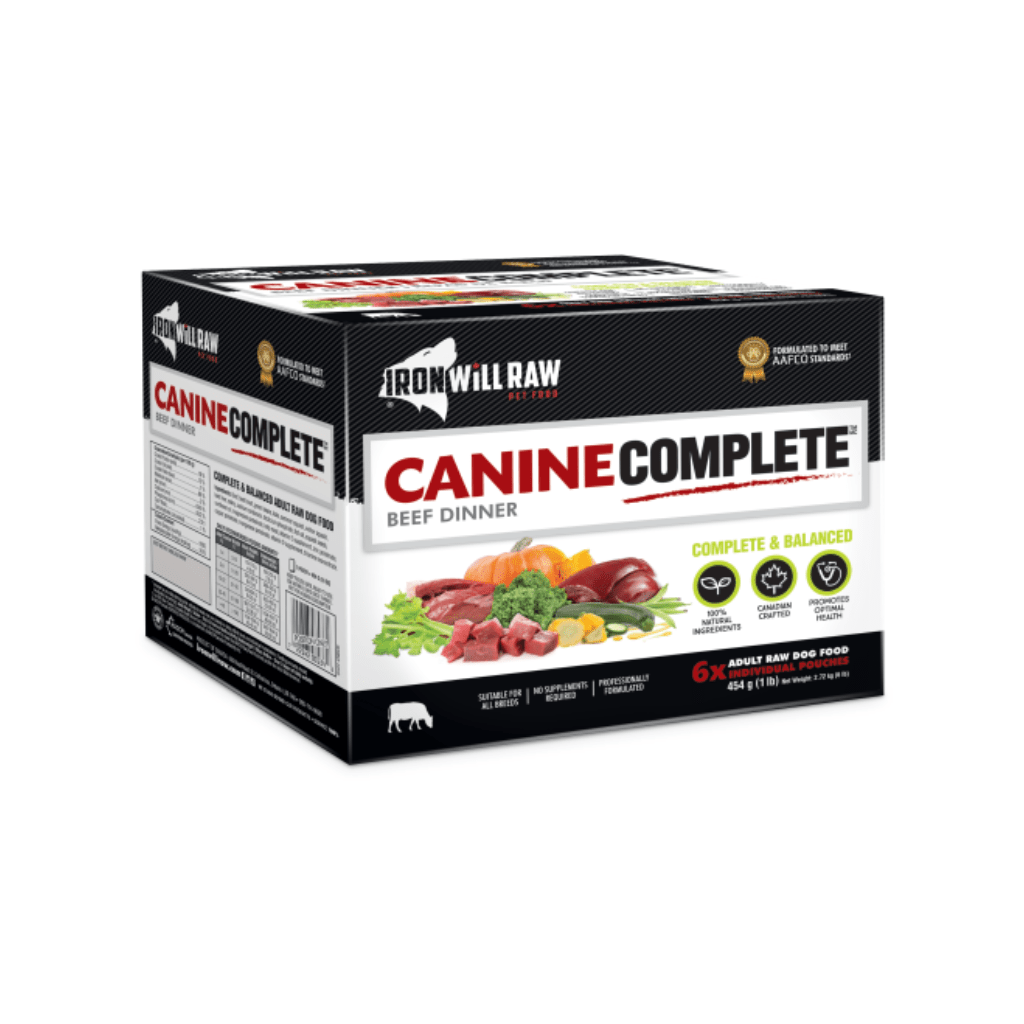 Canine Complete Beef Dinner Frozen Raw Dog Food Iron Will Raw PetToba