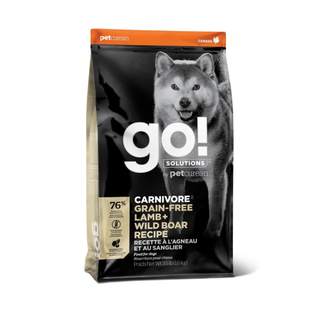 Carnivore Grain-Free Lamb + Wild Boar Recipe - Dry Dog Food - Go! Solutions