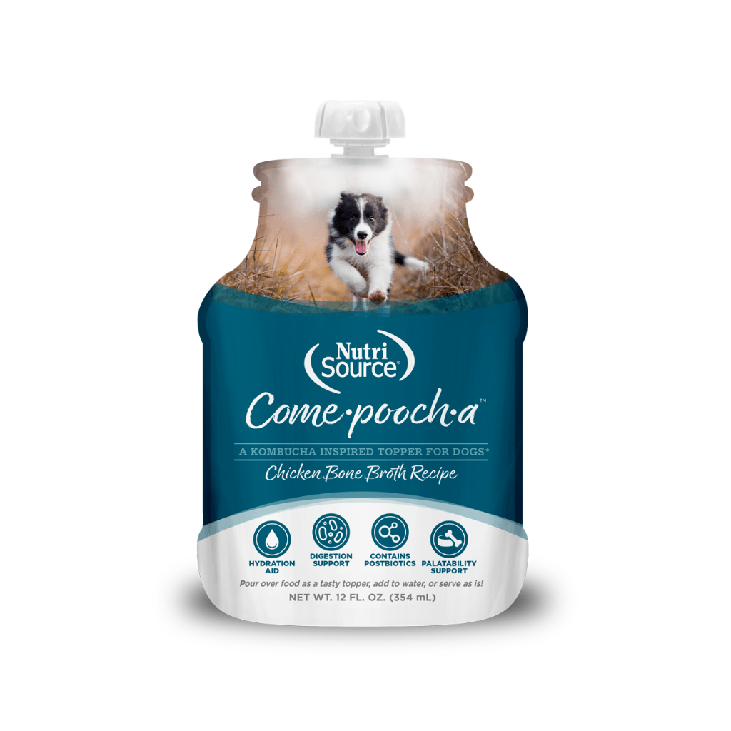 ComePoochA Chicken Bone Broth Dog Food Topper, 12 oz NutriSource
