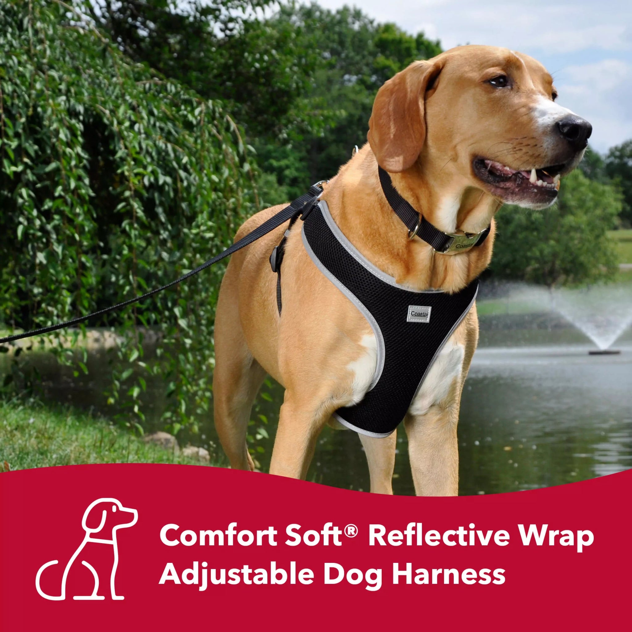 Comfort Soft Reflective Wrap Adjustable Dog Harness Coastal PetToba