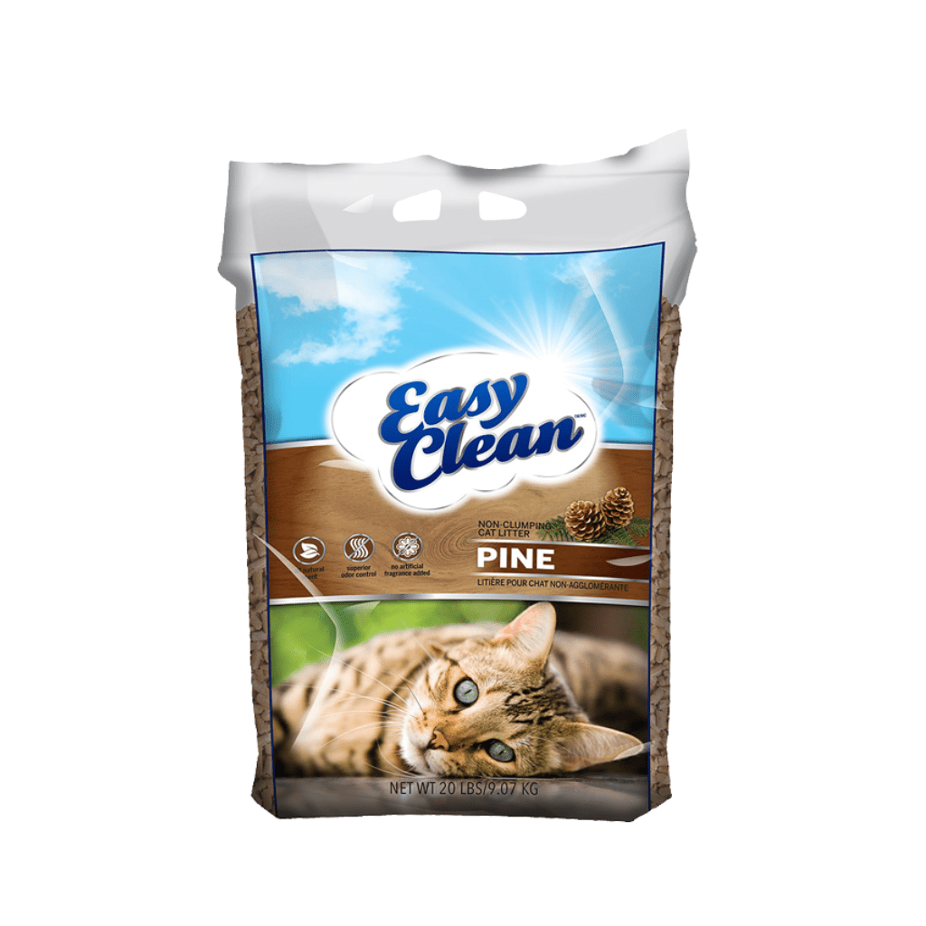 Easy Clean Pine Pellet Non Clumping Cat Litter 20lb Pestell PetToba