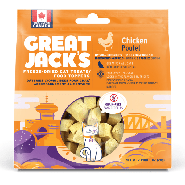 Freeze Dried Raw Chicken Cat Treats - Great Jacks - PetToba-Great Jacks