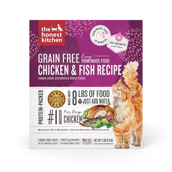 Grain Free Chicken & Fish - Dehydrated/Air-Dried Cat Food - The Honest Kitchen