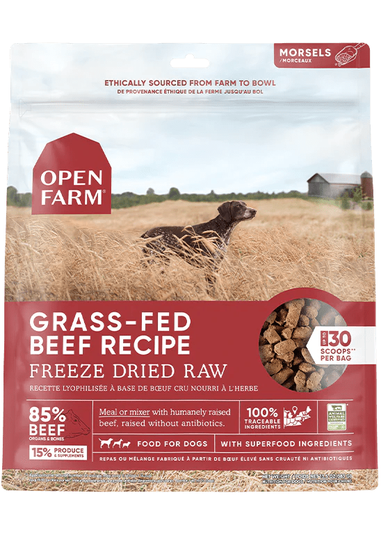 Grass-Fed Beef - Freeze-Dried Raw Dog Food - Open Farm - PetToba-Open Farm