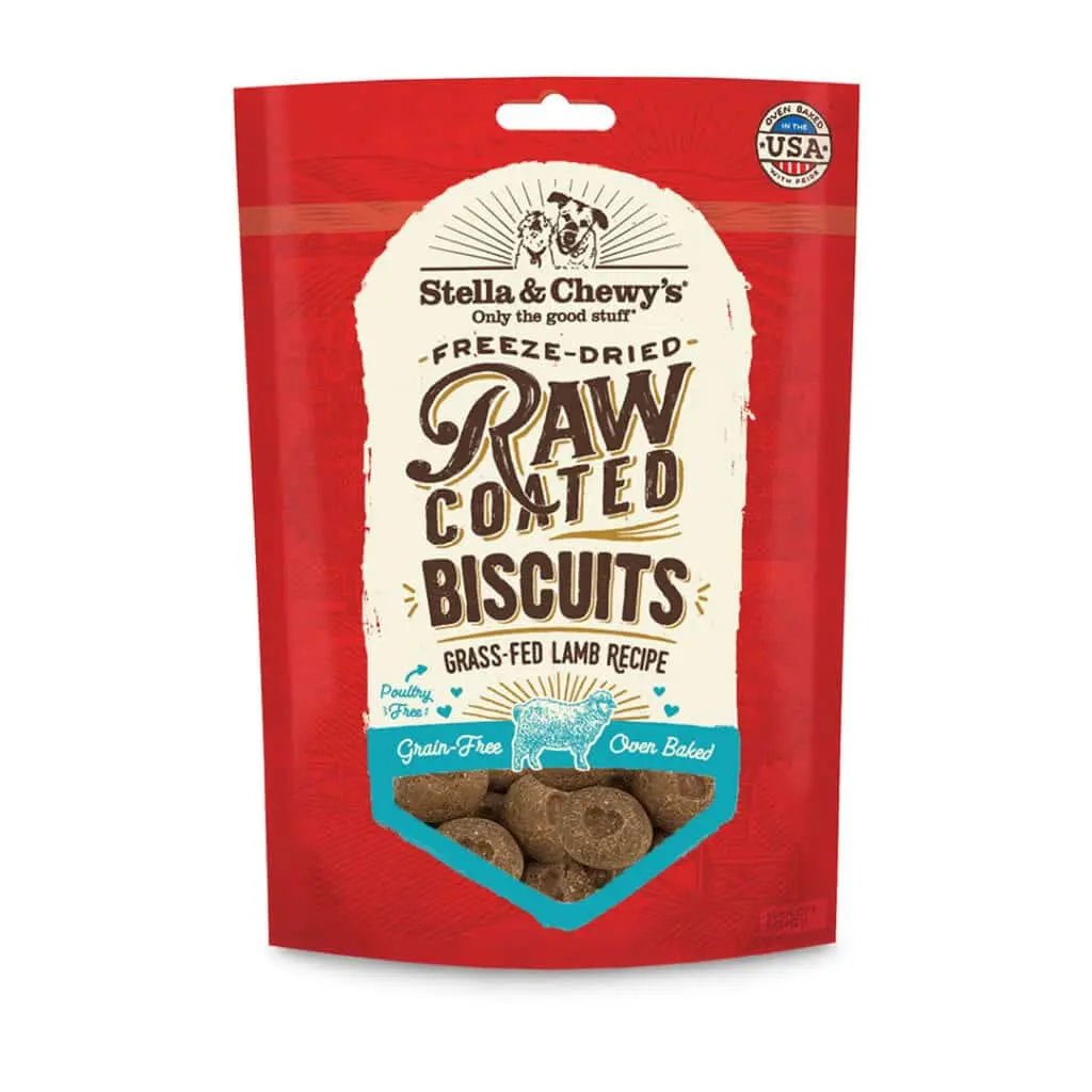 Grass-fed Lamb Raw Coated Biscuits 9 Oz - Freeze Dried Raw Dog Treats - Stella & Chewy's - PetToba-Stella & Chewys