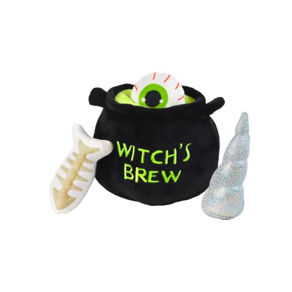 Halloween Cauldron with Objects 10" - Patchworkpet - PetToba-Patchpetwork