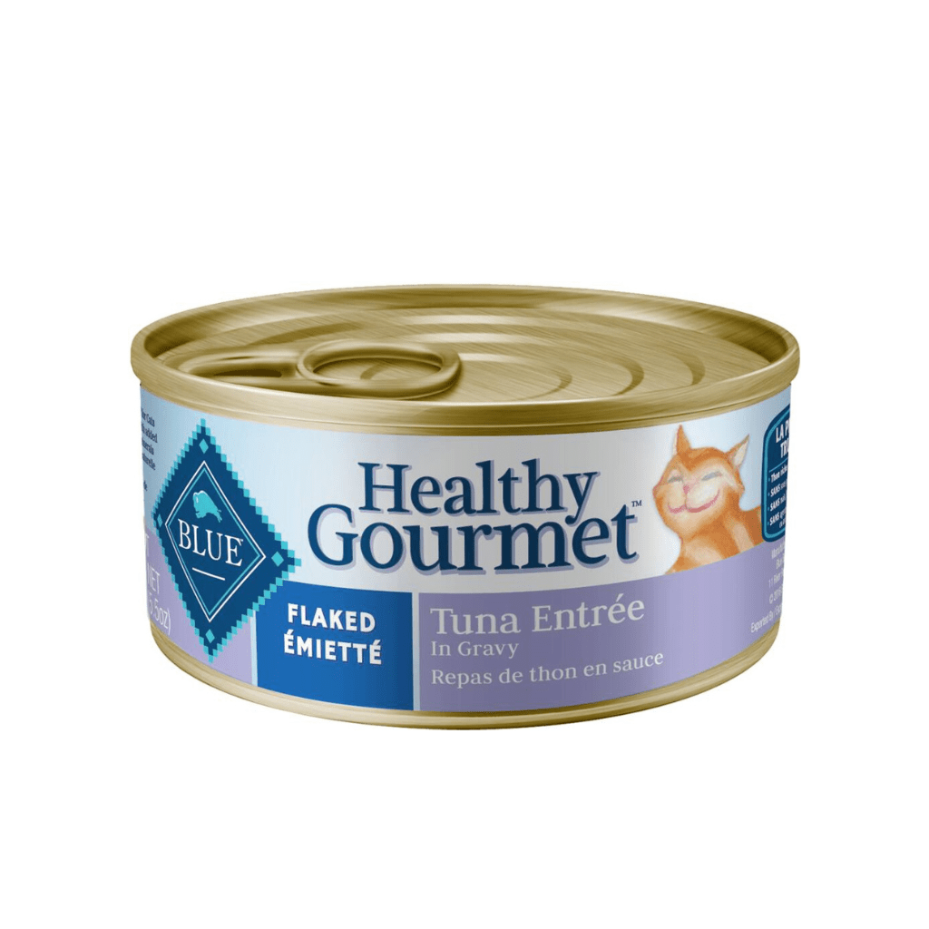 Healthy Gourmet Flaked Tuna in Gravy for Cats Wet Cat Food Blue Ta PetToba