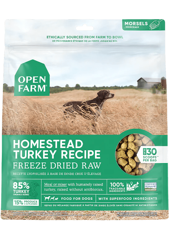 Homestead Turkey - Freeze-Dried Raw Dog Food - Open Farm