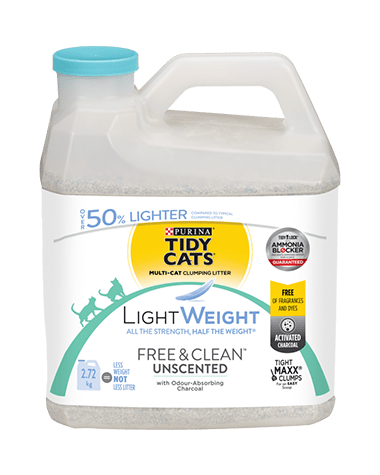 LightWeight Free Clean Unscented Clumping Cat Litter for Multiple PetToba