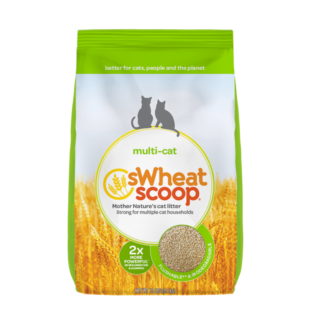 Multi-Cat Clumping Wheat Cat Litter - Swheat Scoop