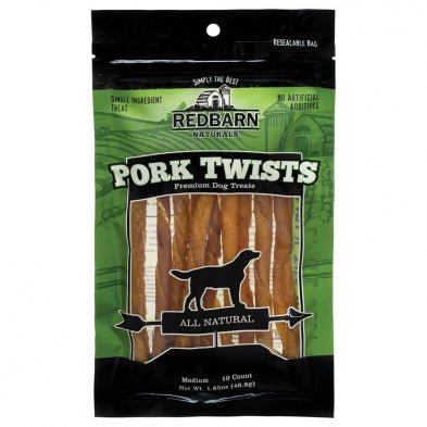 Pork Skin Twist Dog Treats Redbarn