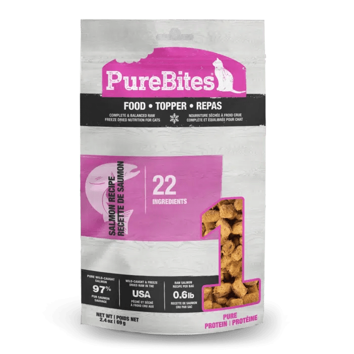 Salmon Freeze Dried Cat Food • Topper - PureBites - PetToba-PureBites