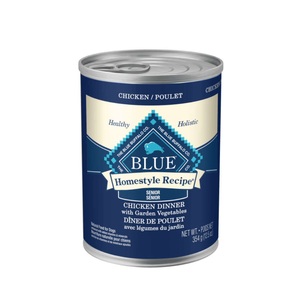 Blue senior clearance canned dog food