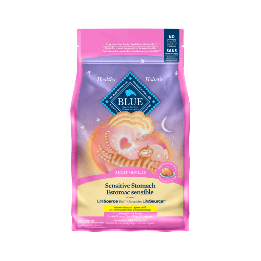 Blue buffalo dry clearance cat food sensitive stomach