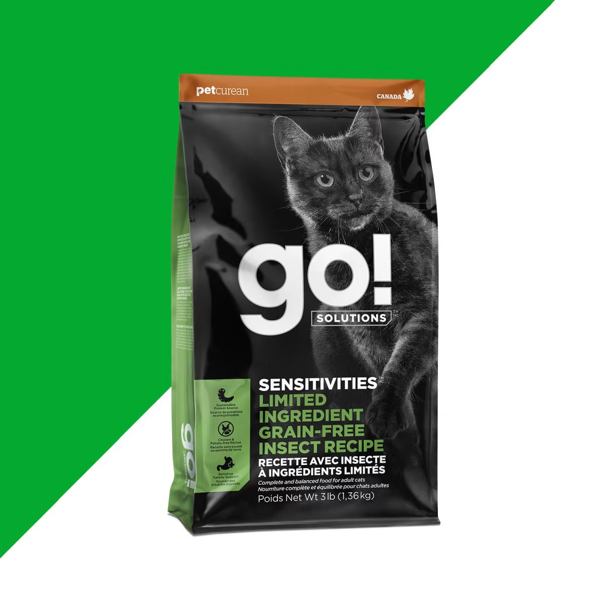 Sensitivities Grain-Free Insect Recipe - Dry Cat Food - Go! Solutions
