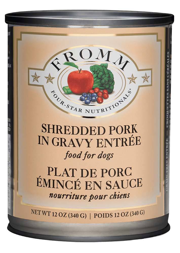 Shredded Pork In Gravy Entree Wet Dog Food Fromm – PetToba