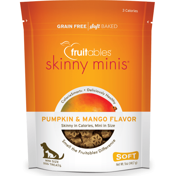 Skinny Minis Pumpkin/Mango Chewy Dog Treats 5 oz (141 g) - Fruitables - PetToba-Fruitables