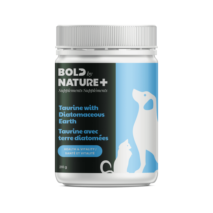 Taurine with Diatomaceous Earth Dogs Cats Supplement Bold By Nature