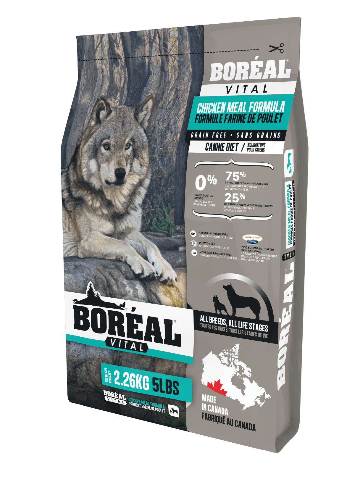 Vital All Breed Chicken Meal - Grain Free - Dry Dog Food - BORÉAL