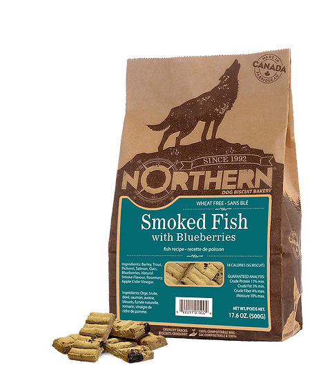 Wheat Free Smoked Fish and Blueberry 500g - Northern Biscuit - PetToba-Northern Biscuit