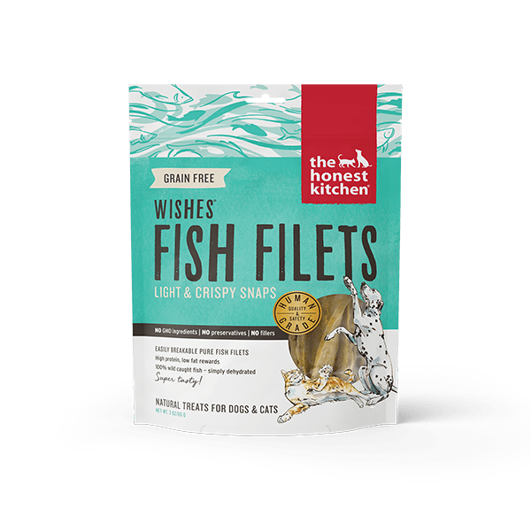 Wishes Whitefish Fillet 3 oz - Dehydrated/Air-Dried Dog Treats - The Honest Kitchen