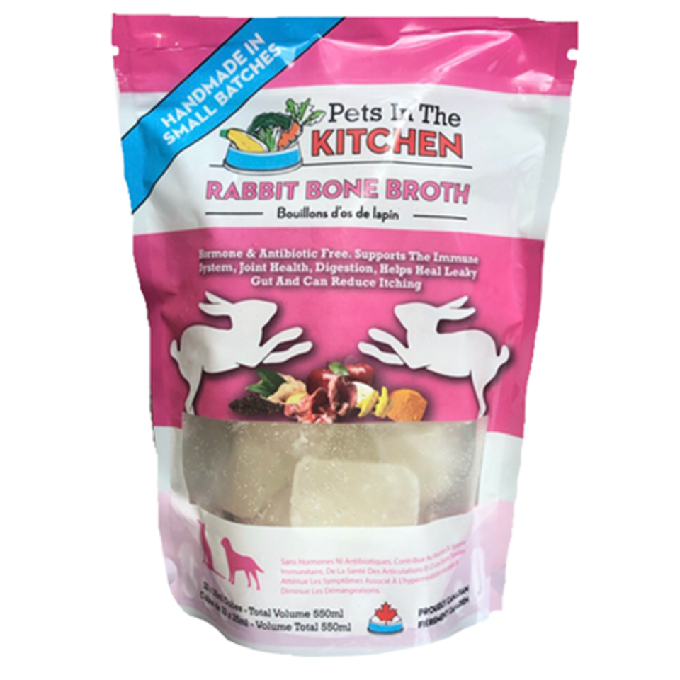 Rabbit Bone Broth - Frozen Raw Dog & Cat Toppers - Pets In The Kitchen