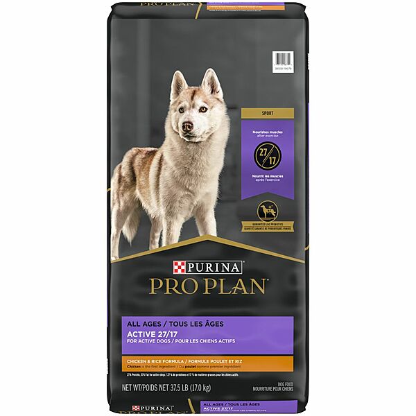 Active 27/17 Chicken and Rice - Dry Dog Food - Purina Pro Plan - PetToba - Purina