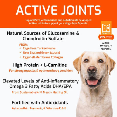 Active Joints Formula - Dry Dog Food - SquarePet - PetToba - SquarePet