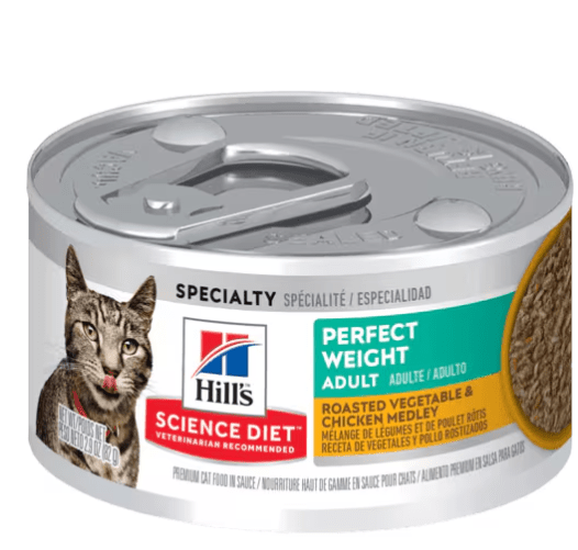 Adult Perfect Weight Roasted Vegetable & Chicken Medley - Wet Cat Food - Hill's Science Diet - PetToba - Hill's Science