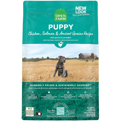 Ancient Grains Puppy Food Recipe High - Protein - Dry Dog Food - Open Farm - PetToba - Open Farm