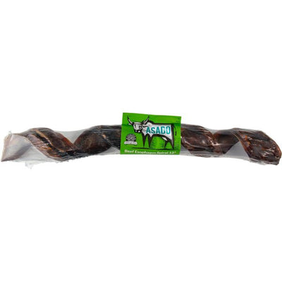 Asado Beef Esophagus Spiral 12" - Dog Treats - Silver Spur Natural Pet Treats - PetToba - Silver Spur Natural Pet Treats
