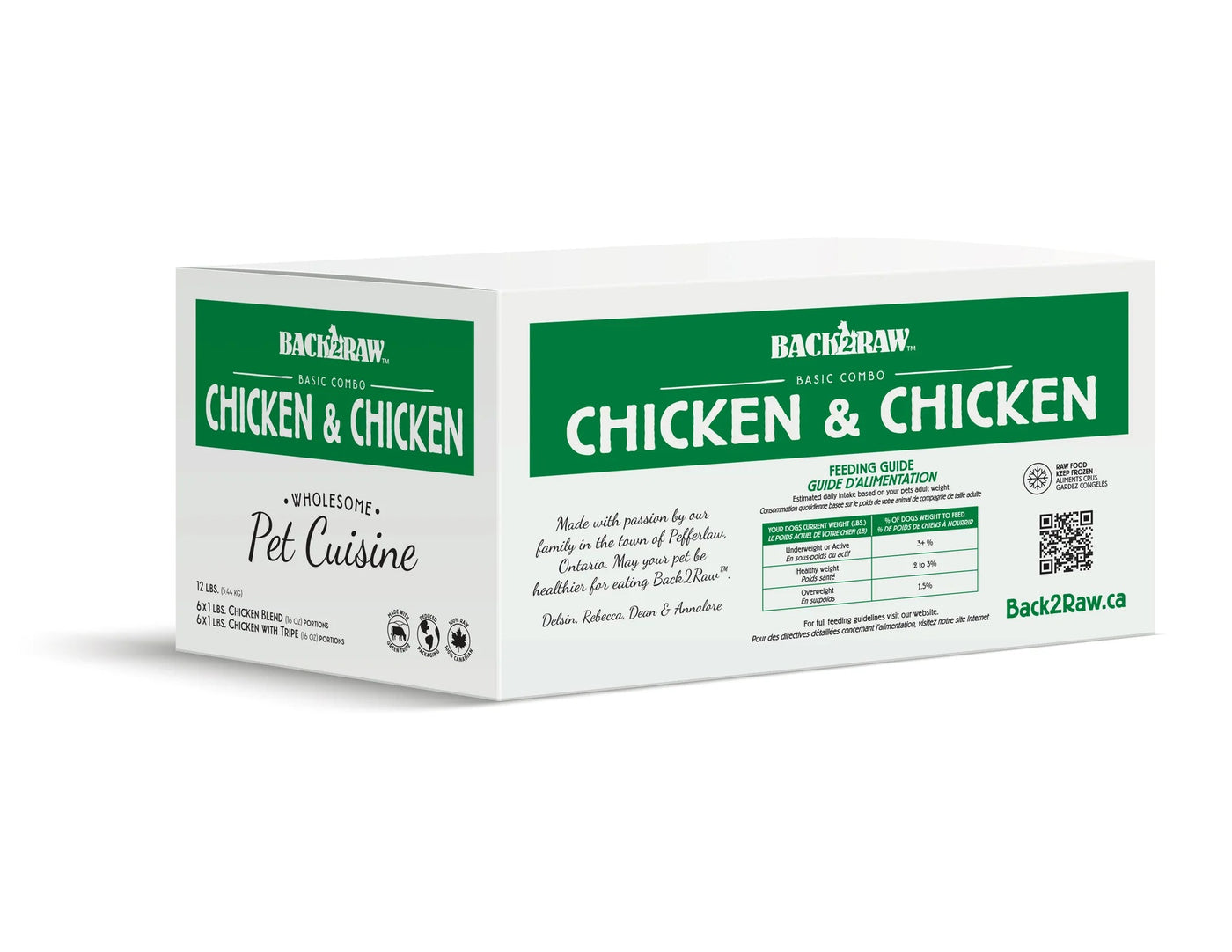 Basic Chicken Tripe / Chicken Blend Combo 12LB - Frozen Raw Food - Back2Raw - PetToba-Back2Raw