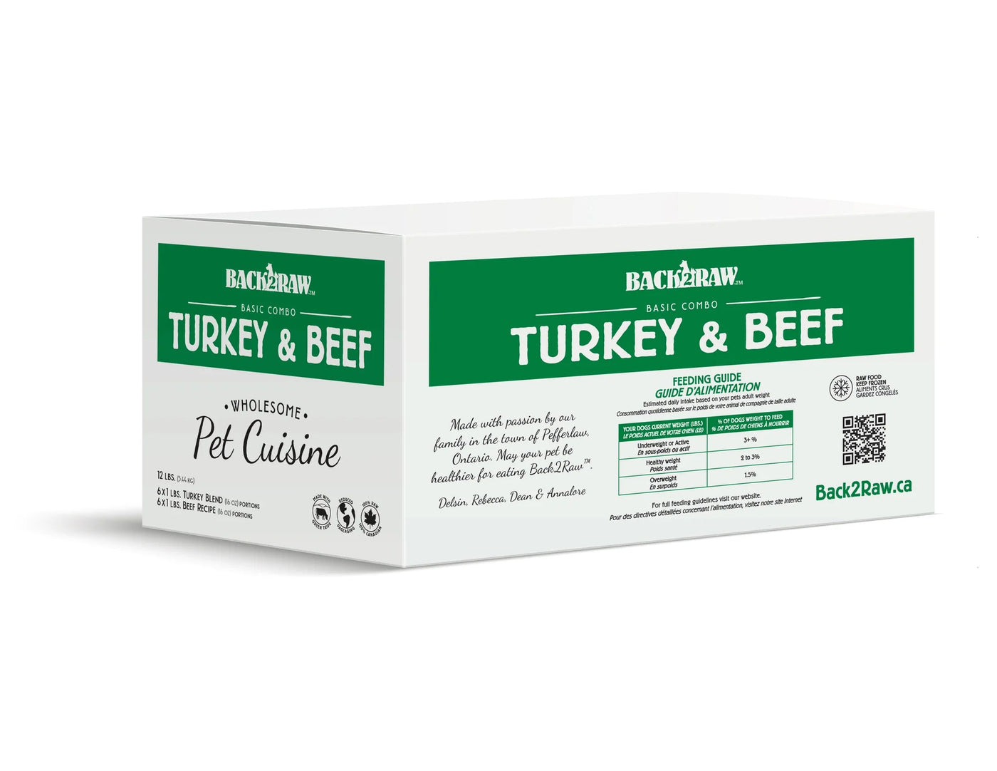 Basic Turkey & Beef Combo 12LB - Frozen Raw Food - Back2Raw - PetToba-Back2Raw