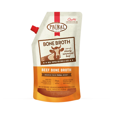 Beef Bone Broth - Frozen Food Topper - Primal Pet Foods - PetToba - Primal Pet Foods