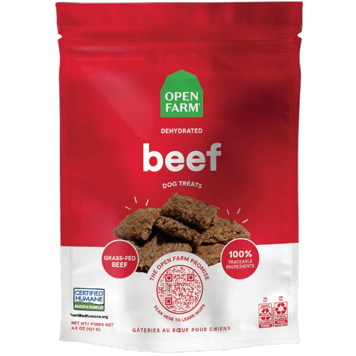 Beef - Dehydrated/Air - Dried Dog Treats - Open Farm - PetToba - Open Farm