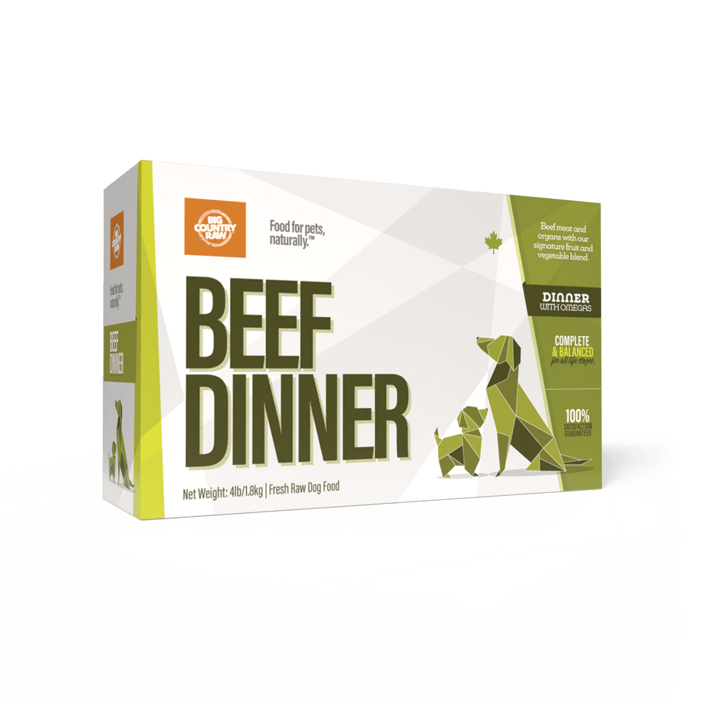 Beef Dinner Carton - Frozen Raw Dog Food - Big Country Raw - PetToba - Big Country Raw