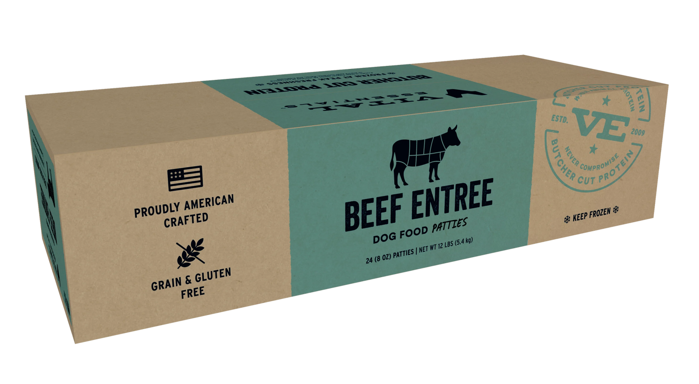 Beef Entree Patties - Frozen Raw Dog Food - Vital Essentials - PetToba - Vital Essentials