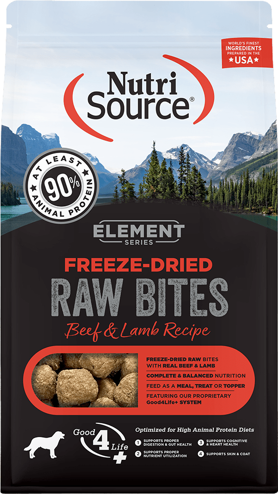 Beef & Lamb Recipe Raw Bites (Element Series) - Freeze-Dried Dog Food - NutriSource - PetToba-NutriSource