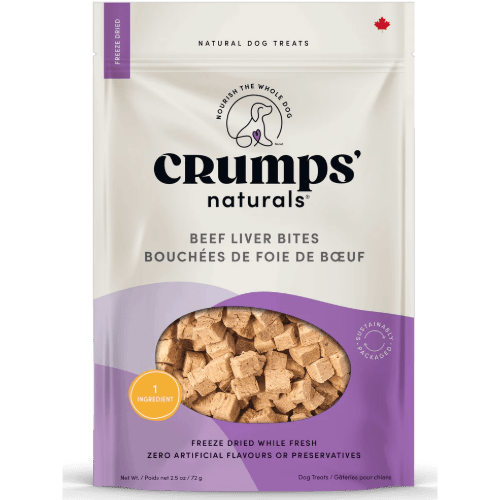 Beef Liver Bites Dog Treats - 2.3|5.5 oz - Crumps' Naturals - PetToba - Crumps' Naturals