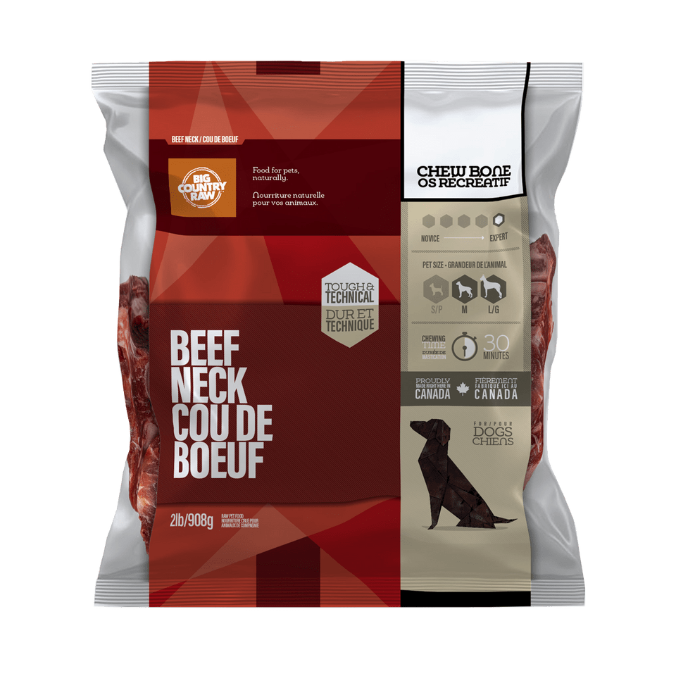 Beef Neck Bone - Frozen Raw Dog Treats - Big Country Raw - PetToba - Big Country Raw