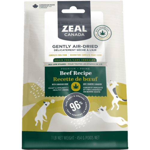 Beef Recipe With Hemp - Air Dried Dog Food - Zeal - PetToba - Zeal